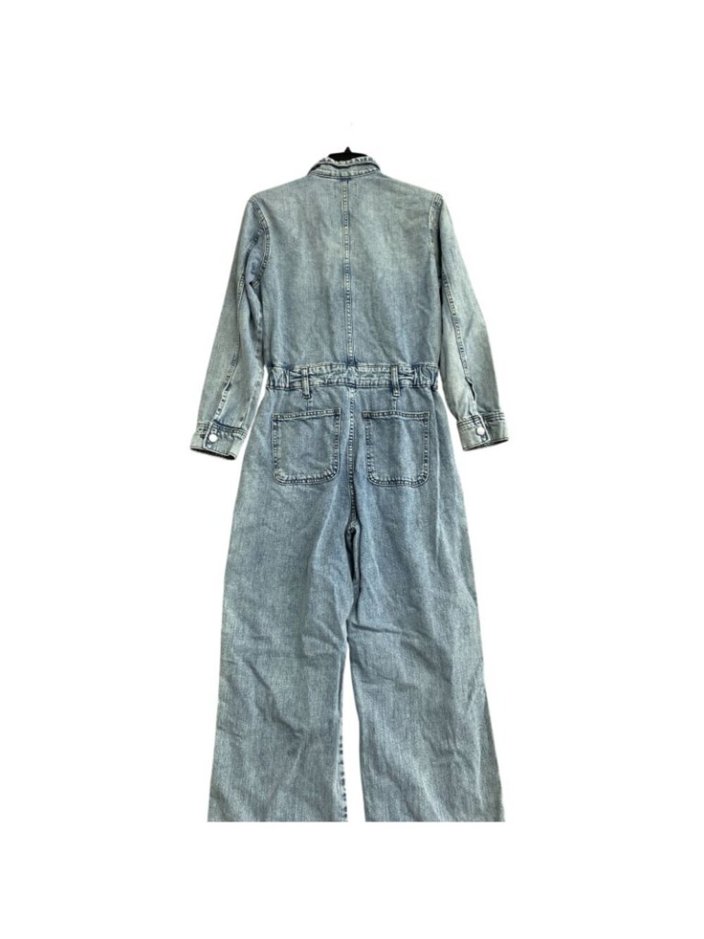 NWT Universal Thread Women’s 2R Denim Utility Jumpsuit Light Wash Button B0851 - Picture 15 of 16